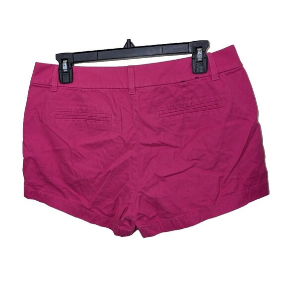 J. Crew Women Short 3.5" Solid Chino Pink Mid Rise Size 8 - Picture 2 of 10